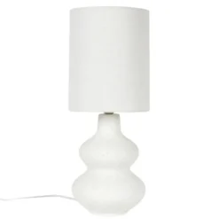Home deco factory Tafellamp creme wit - organisch - H50 cm