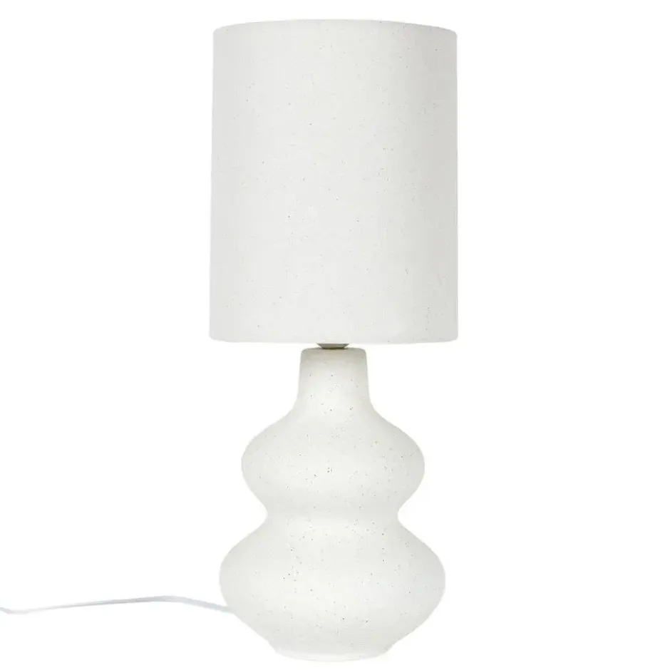 Home deco factory Tafellamp creme wit - organisch - H50 cm