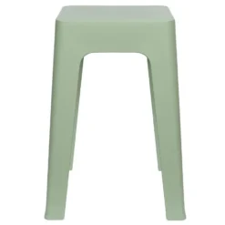 Home Deco Factory zit krukje/stoel - groen - D34 x H47 cm