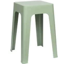 Home Deco Factory zit krukje/stoel - groen - D34 x H47 cm