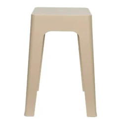 Home Deco Factory zit krukje/stoel - beige - D34 x H47 cm