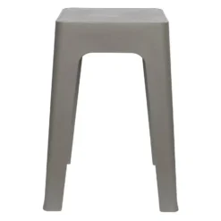Home Deco Factory zit krukje/stoel - grijs - D34 x H47 cm