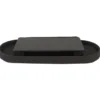Home Deco - Poef - opbergbox - ovaal - zwart - 76 x 38cm