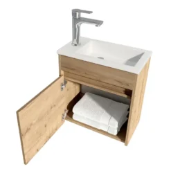 HOME DELUXE Badkamermeubel BORKUM - MDF eik