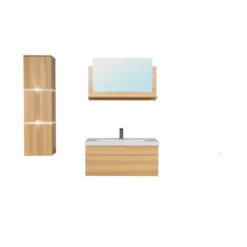 HOME DELUXE Badkamermeubels WANGEROOGE GROOT hout L