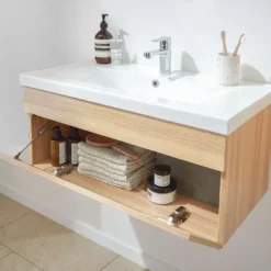 HOME DELUXE Badkamermeubels WANGEROOGE GROOT hout M