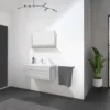 HOME DELUXE Badkamermeubelset WANGEROOGE Grijs M