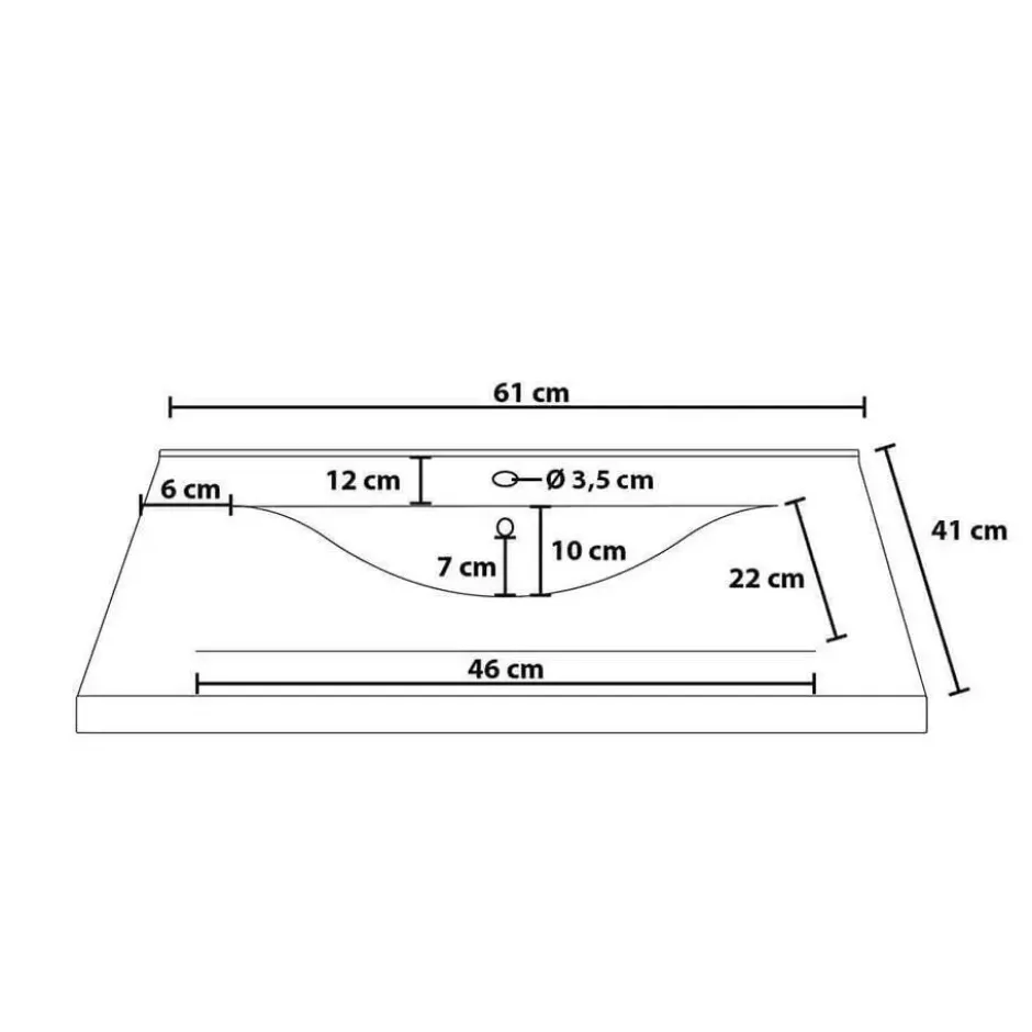 HOME DELUXE Badkamermeubels WANGEROOGE Zwart M