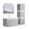 HOME DELUXE Badkamermeubelset WANGEROOGE Grijs L