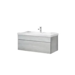 HOME DELUXE Badkamermeubelset WANGEROOGE Grijs S