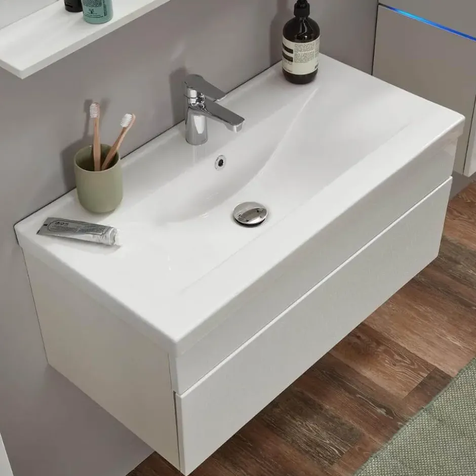 HOME DELUXE Badkamermeubel WANGEROOGE GROOT Wit S