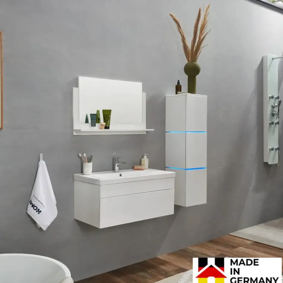 HOME DELUXE Badkamermeubel WANGEROOGE GROOT Wit L
