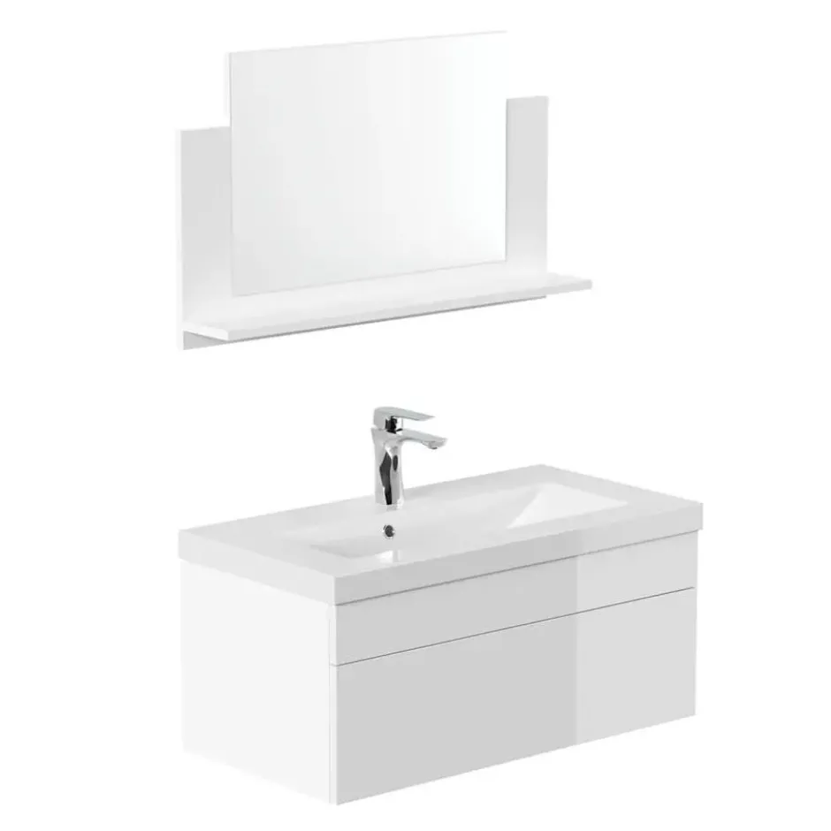 HOME DELUXE Badkamermeubel WANGEROOGE GROOT Wit M
