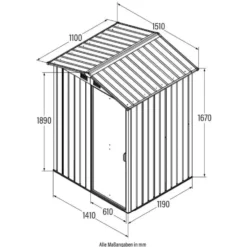 HOME DELUXE BOHIO S gereedschapsschuur