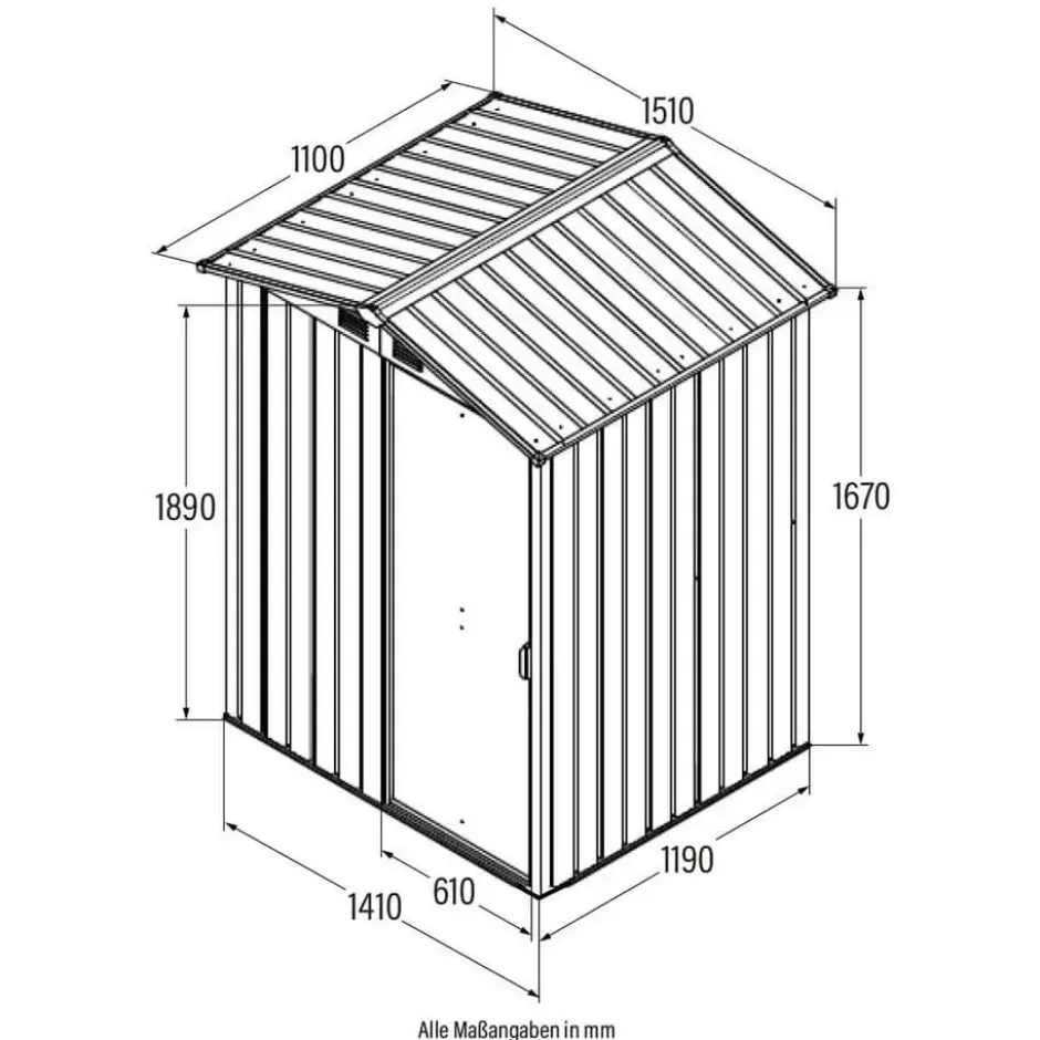 HOME DELUXE BOHIO S gereedschapsschuur