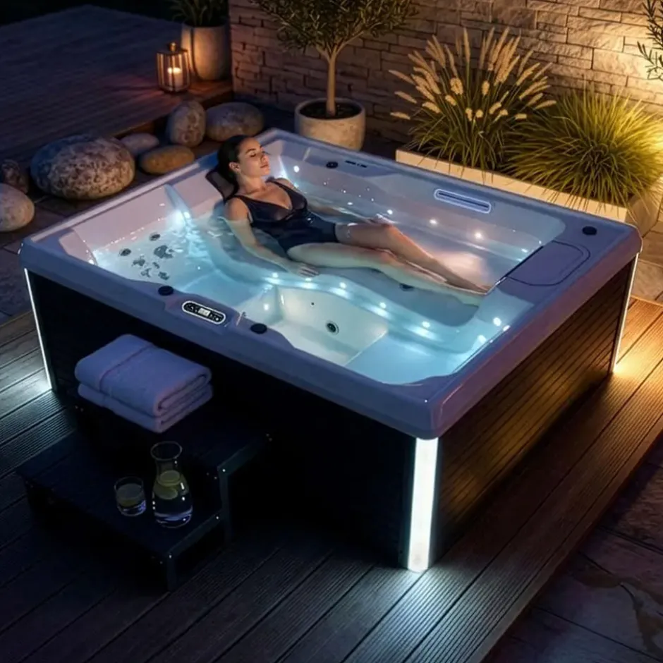 HOME DELUXE Buitenwhirlpool STREAM PURE 211 x 156 cm