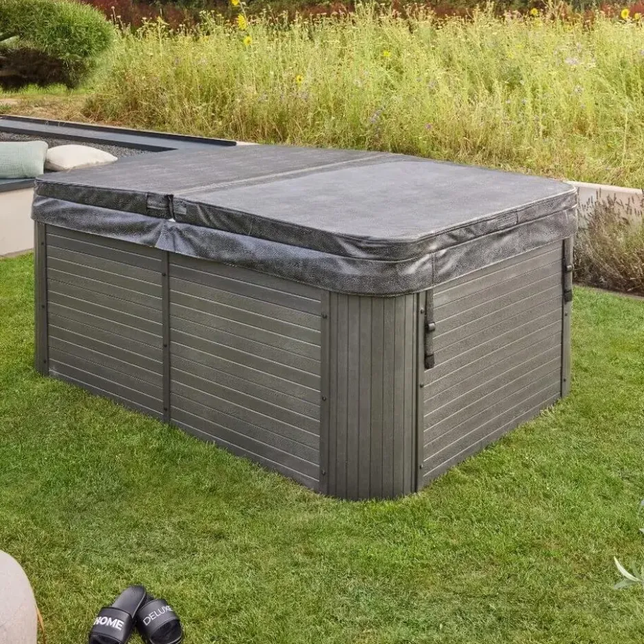 HOME DELUXE Buiten whirlpool BEACH Met treden en thermische afdekking