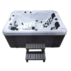 HOME DELUXE Buiten whirlpool BEACH Met treden en thermische afdekking