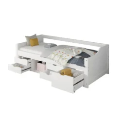 HOME DELUXE COSMOS kinderbed met lades - 90 x 200 cm wit