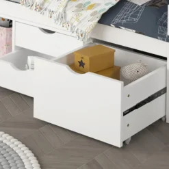 HOME DELUXE COSMOS kinderbed met lades - 90 x 200 cm wit