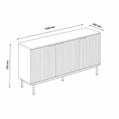 HOME DELUXE Dressoir NYLA - 154 x 73 cm
