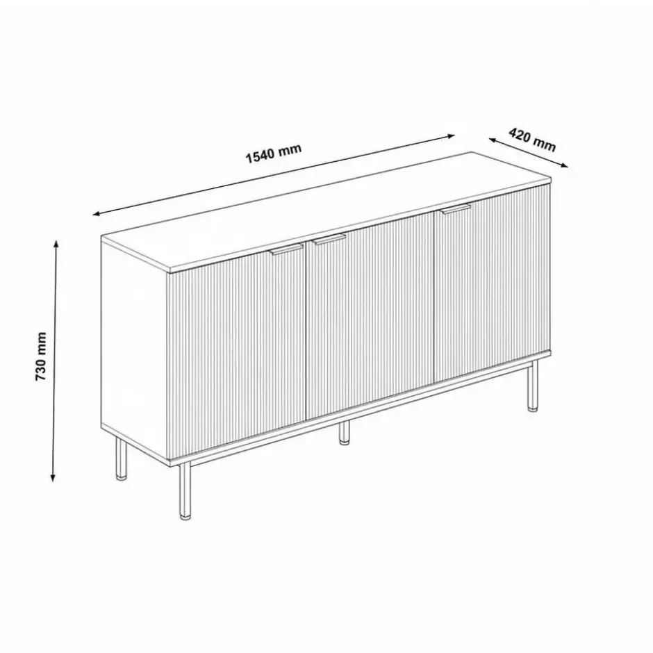 HOME DELUXE Dressoir NYLA - 154 x 73 cm