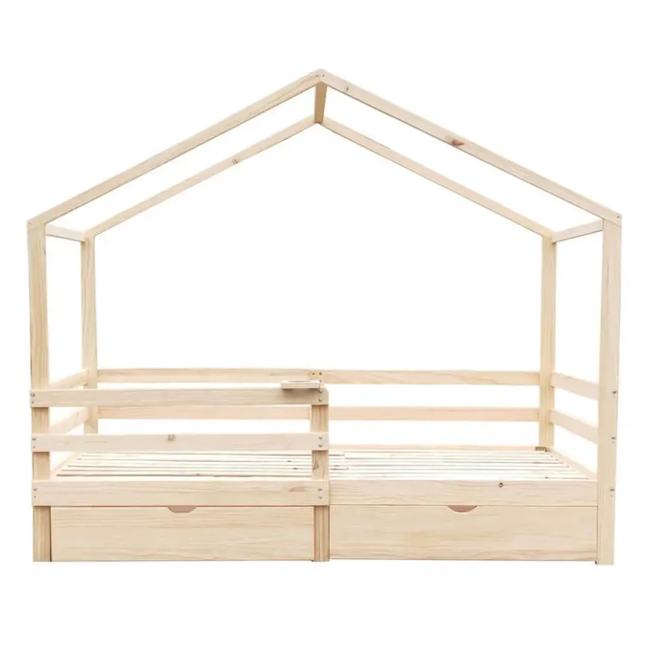 HOME DELUXE Kinderbed WOLKENLAND Naturel Met Lades