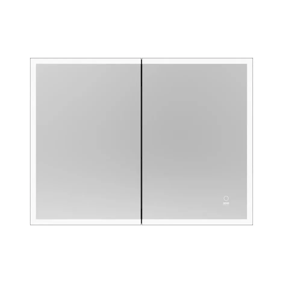 HOME DELUXE LED spiegelkast EVE zwart 100 x 80 cm