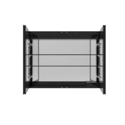 HOME DELUXE LED spiegelkast EVE zwart 80 x 60 cm
