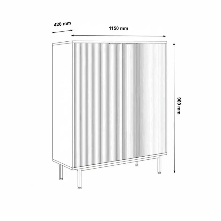 HOME DELUXE NYLA dressoir - 115 x 90 cm