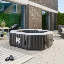 HOME DELUXE Opblaasbare Hottub Drop Zwart