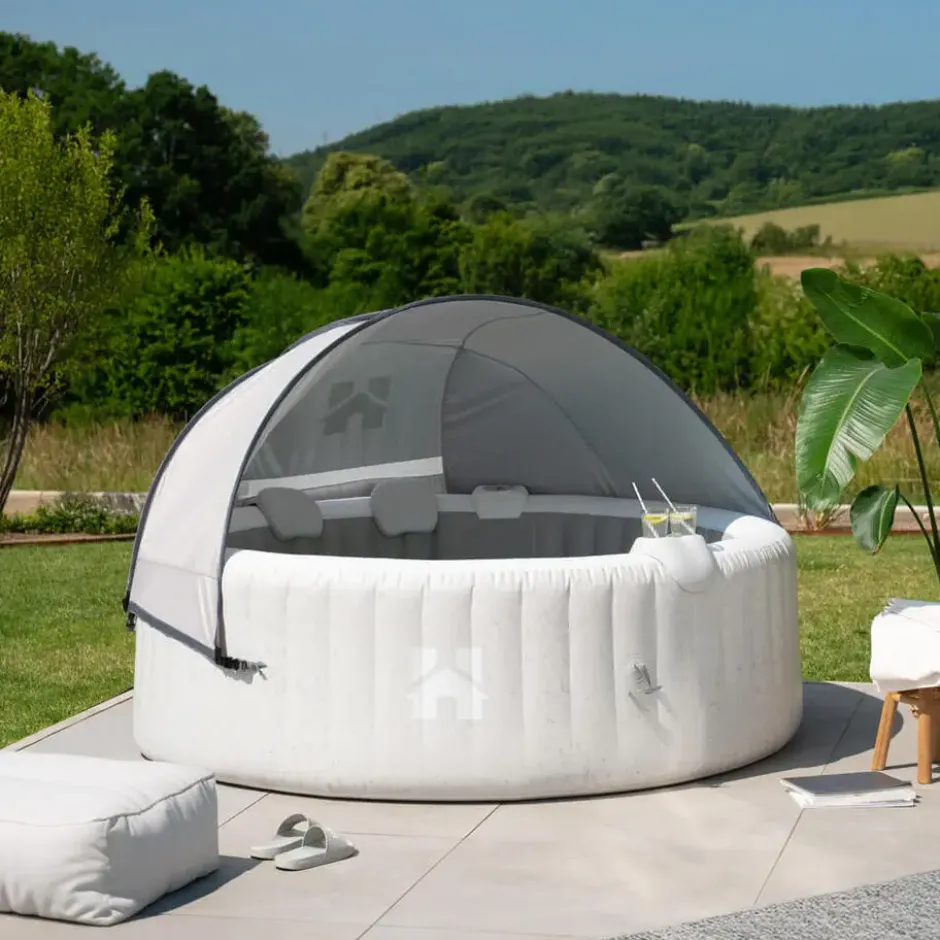 HOME DELUXE Opblaasbare Whirlpool Splash Beton 4 st.