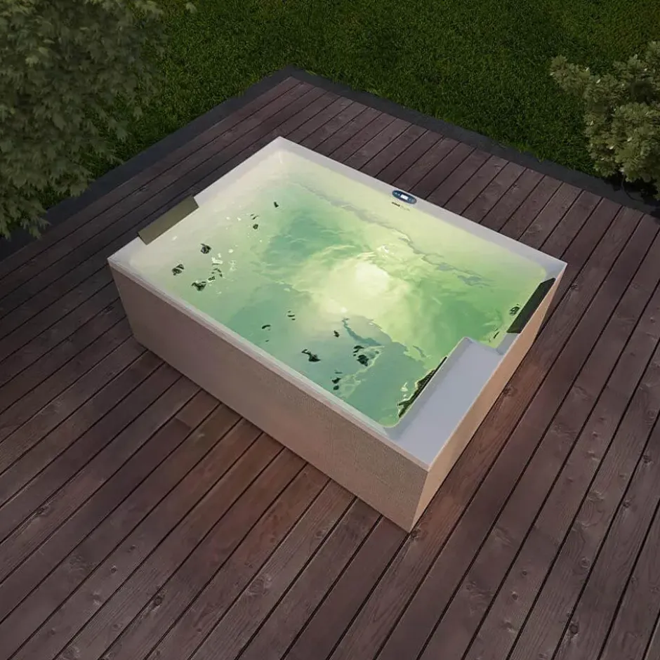 HOME DELUXE Outdoor whirlpool NIMBUS DELUXE PURE – zonder trap en thermodeksel