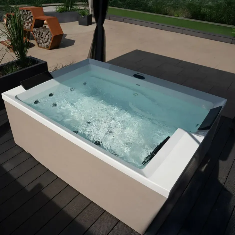 HOME DELUXE Outdoor whirlpool NIMBUS DELUXE PURE – zonder trap en thermodeksel