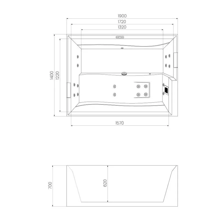 HOME DELUXE Outdoor whirlpool NIMBUS DELUXE PURE – zonder trap en thermodeksel