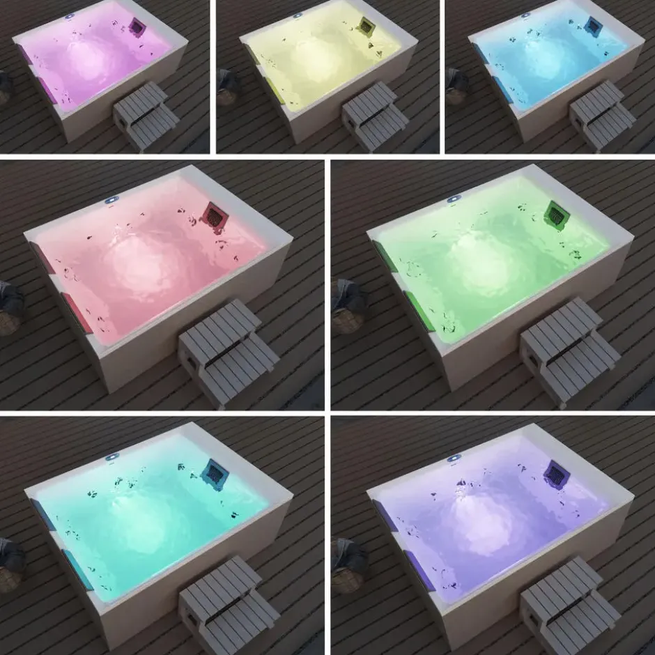 HOME DELUXE Outdoor whirlpool NIMBUS DELUXE PURE – zonder trap en thermodeksel