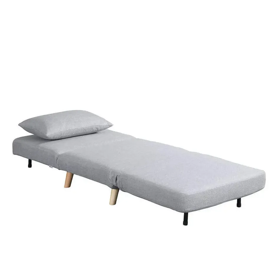 HOME DELUXE Slaapstoel SNOOZE - Beige 79 x 28 x 132 cm