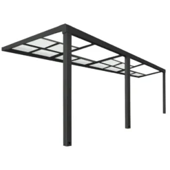 HOME DELUXE SOLIS DELUXE terrasoverkapping grijs 579 x 295 x 233 / 272 cm