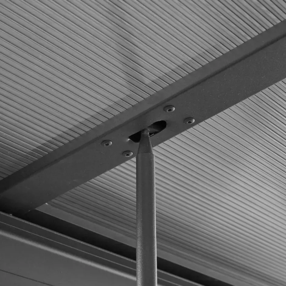 HOME DELUXE Terrasoverkapping SOLIS DELUXE grijs 290 x 295 x 233 / 272 cm