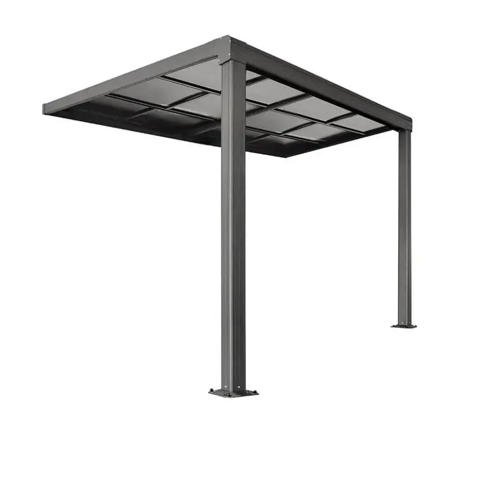 HOME DELUXE Terrasoverkapping SOLIS DELUXE grijs 290 x 295 x 233 / 272 cm