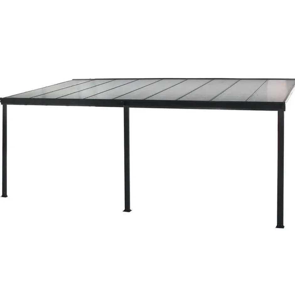 HOME DELUXE terrasoverkapping SOLIS grijs 496 / 503 x 300 / 303 x 278 / 226 cm