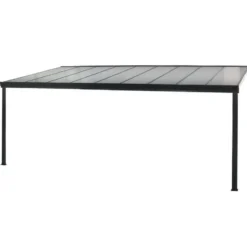 HOME DELUXE Terrasoverkapping SOLIS Grijs 312 x 303 x 226 / 278 cm