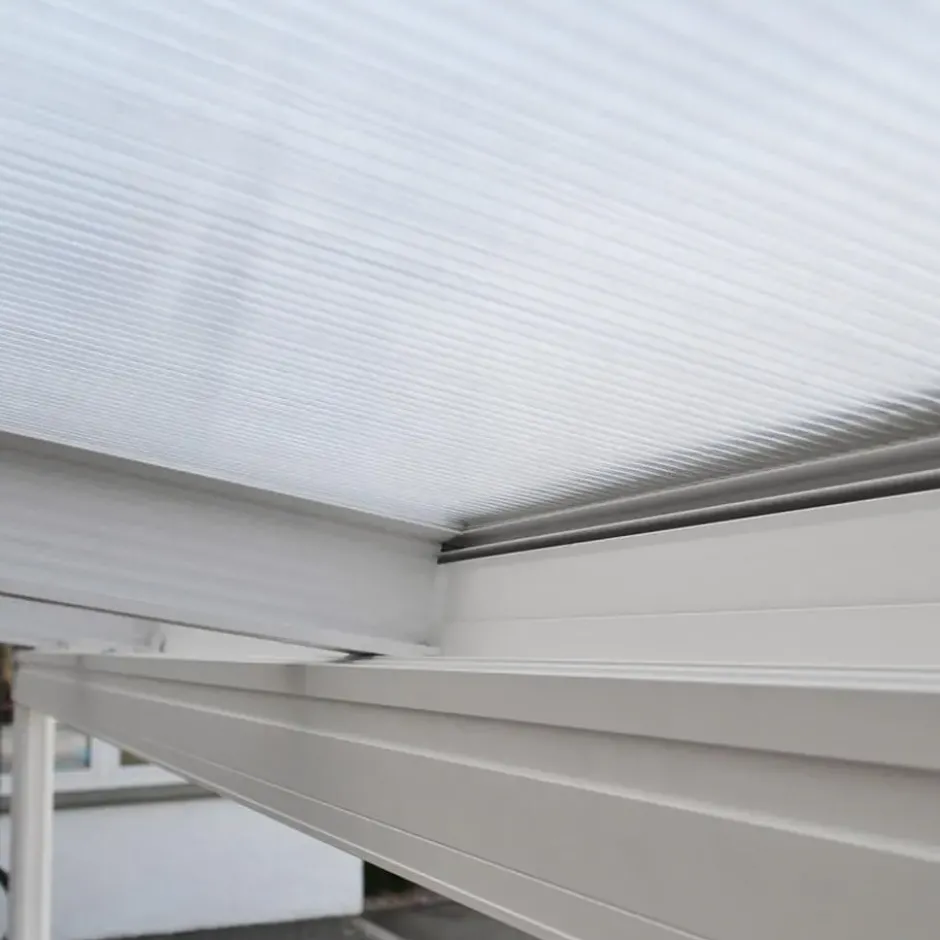 HOME DELUXE terrasoverkapping SOLIS wit 496 / 503 x 300 / 303 x 278 / 226 cm