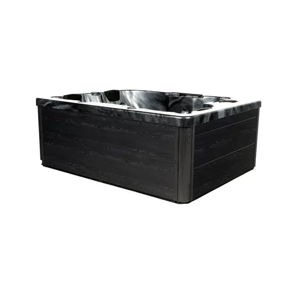 HOME DELUXE Whirlpool buiten ZWART MARBLE Puur