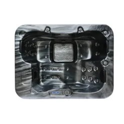 HOME DELUXE Whirlpool buiten ZWART MARBLE Puur