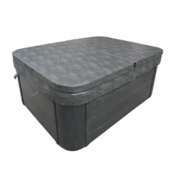 HOME DELUXE WHITE MARBLE buitenwhirlpool met opstap en thermische afdekking