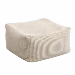 HOME DELUXE zitzak COSY beige inclusief krukje