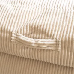 HOME DELUXE zitzak COSY beige inclusief krukje