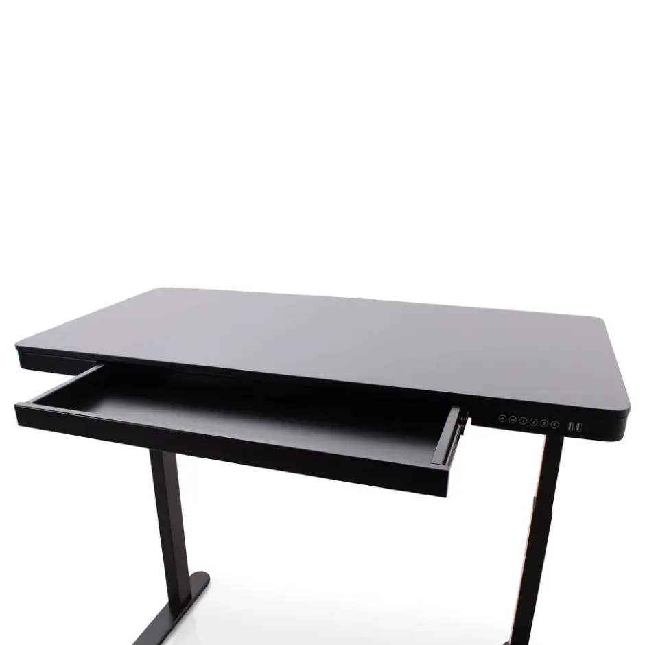 Home Office - Zwart - 120 x 60 - Zit-sta bureau elektrisch verstelbaar