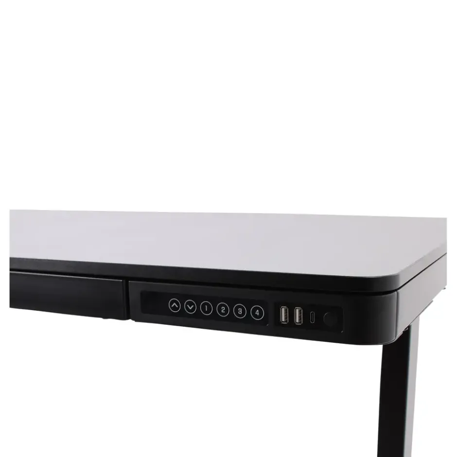 Home Office - Zwart - 120 x 60 - Zit-sta bureau elektrisch verstelbaar